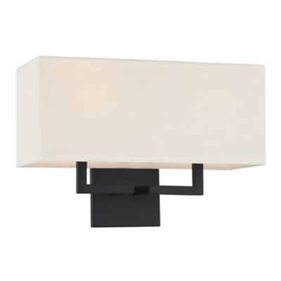 Fabric Wide Wall Sconce