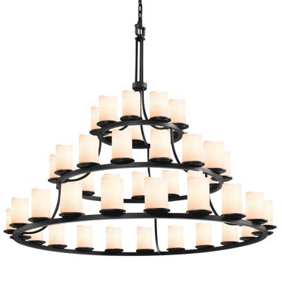 CandleAria Dakota 3-Tier Ring Chandelier