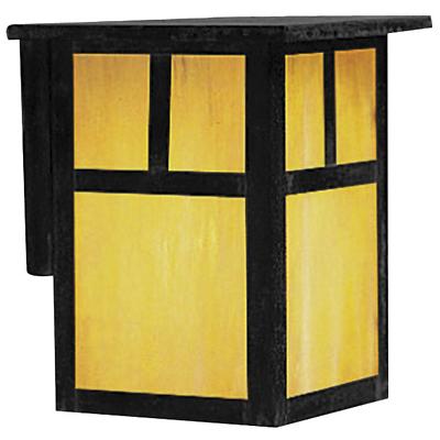 Mission Outdoor Wall Sconce (Tan/T-bar/Black/Small)-OPEN BOX
