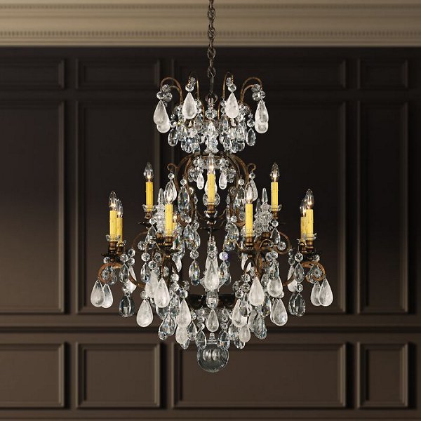 Renaissance Rock Crystal Chandelier By, Schonbek Crystal Chandeliers Cleaning