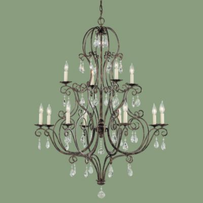 Chateau 12-Light 2-Tier Chandelier