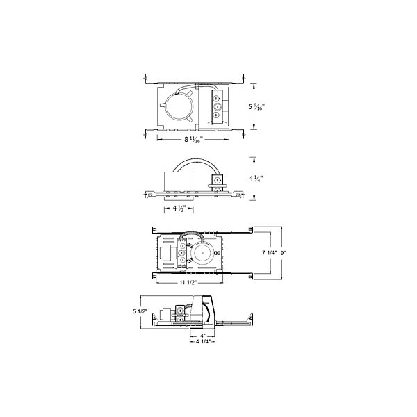 8402 4-Inch Non-IC New Construction Housing