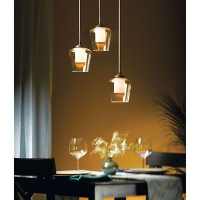 Simple Adjustable Pendant with Double Glass