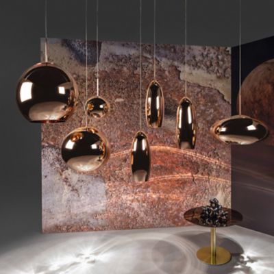 skærm Atomisk trække sig tilbage Copper Round Pendant by Tom Dixon at Lumens.com