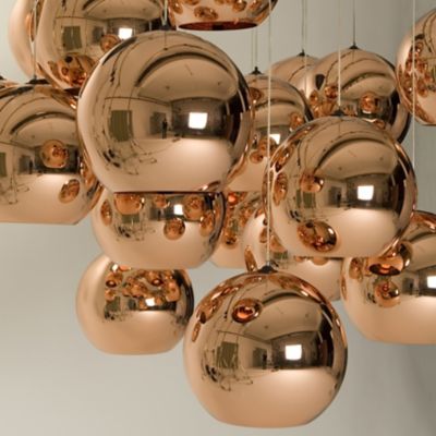 Copper Round Pendant by Tom Dixon at Lumens.com