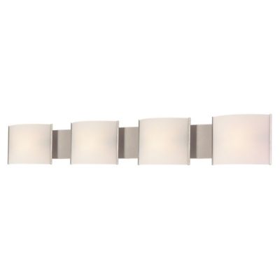 Pannelli Bath Bar (Steel w/ White Opal/4 Lights) - OPEN BOX