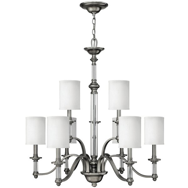 Tier Chandelier By Hinkley At Lumens, 2 Tier Chandelier With Shades