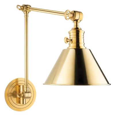 Garden City Double-Arm Wall Sconce (L/Aged Brass) - OPEN BOX