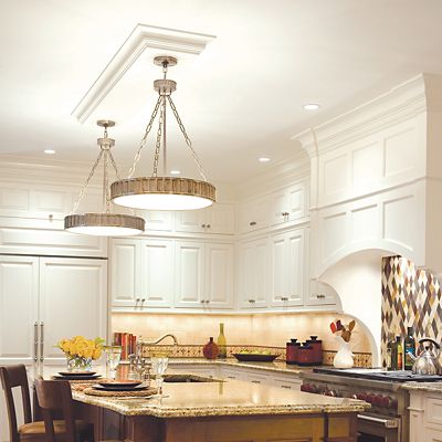 Middlebury Round Semi-Flushmount