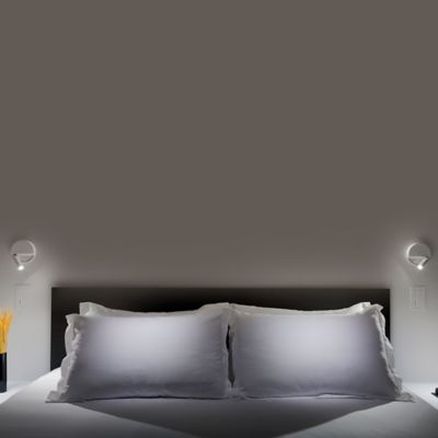Shown in White finish, lit