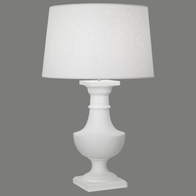 matte white table lamp