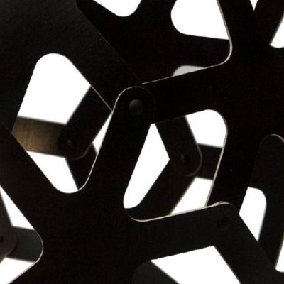 Black Paint Detail with Natural Bamboo edge