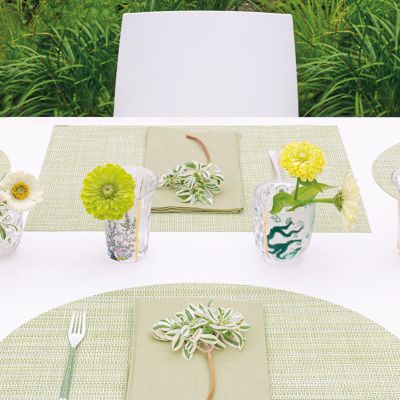 Mini Basketweave Oval Placemat by Chilewich at