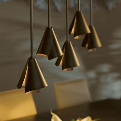 Mobius Steel Shade Mini Pendant