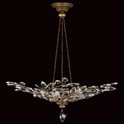 Crystal Laurel Bowl Pendant