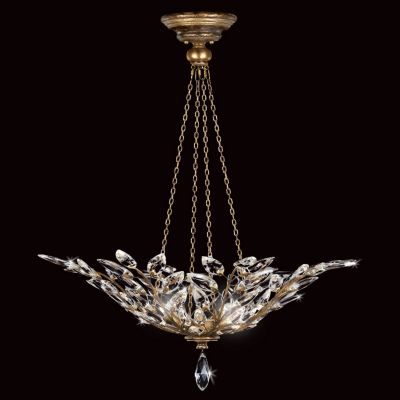 Crystal Laurel Bowl Pendant