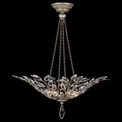Crystal Laurel Bowl Pendant
