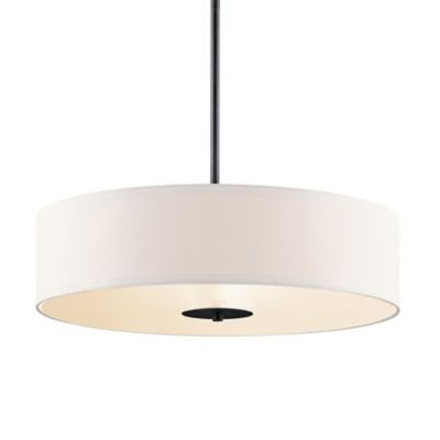 White drum ceiling store light