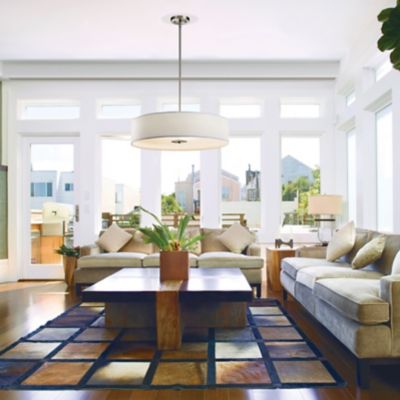 Shown in Brushed Nickel finish, in use