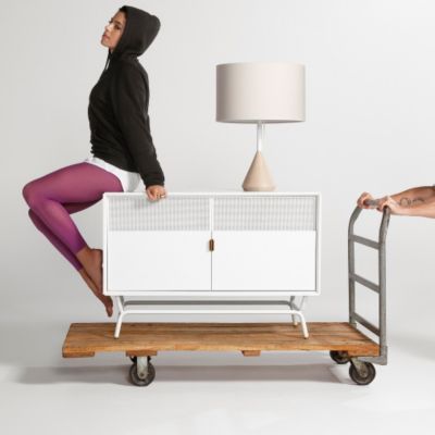 Shown in White finish