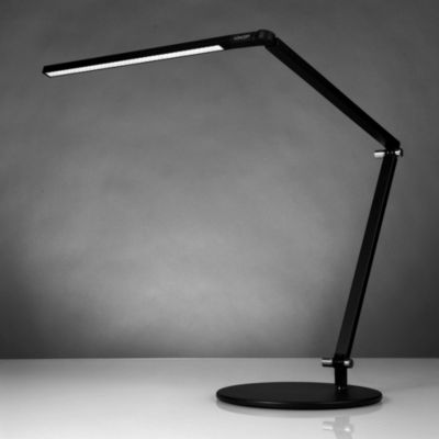 Shown in Metallic Black finish, Table Base option, in use