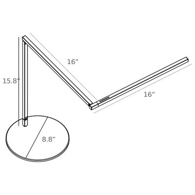 Z Bar Gen 3 Desk Lamp By Koncept At Lumens Com