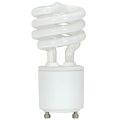 9W 120V T2 GU24 Mini Spiral CFL Bulb