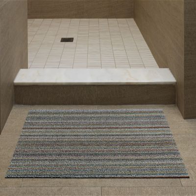 Skinny Stripe Shag Door Mat