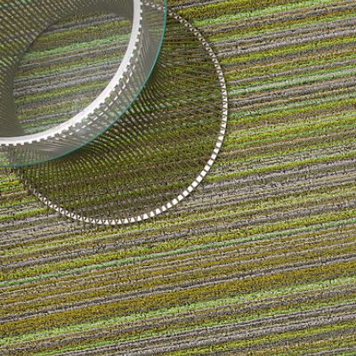 Skinny Stripe Shag Door Mat by Chilewich at