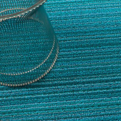 Skinny Stripe Shag Door Mat by Chilewich at