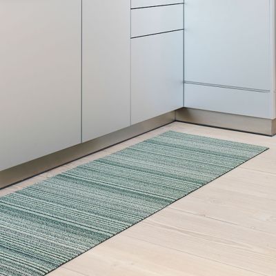 Skinny Stripe Shag Door Mat by Chilewich at
