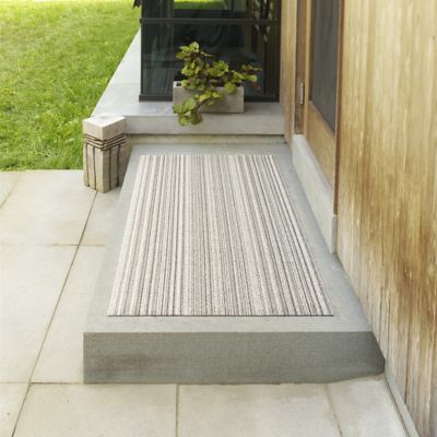 Skinny Stripe Shag Indoor/Outdoor Mat by Chilewich at