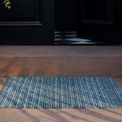 Skinny Stripe Shag Indoor/Outdoor Mat