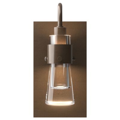 David 7 Art Light in Hand-Rubbed Antique Brass with Bronze Shade - Lumiere