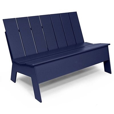 Picket Outdoor Low Back Double Chair