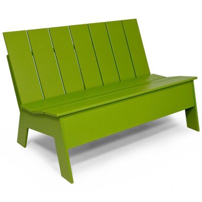 Picket Outdoor Low Back Double Chair