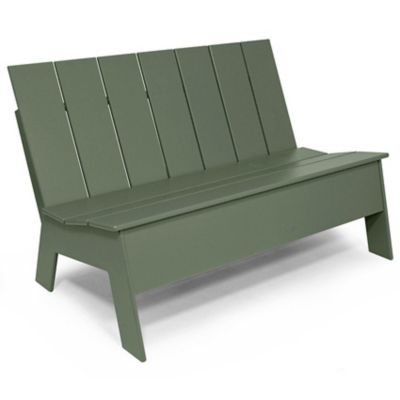 Picket Outdoor Low Back Double Chair