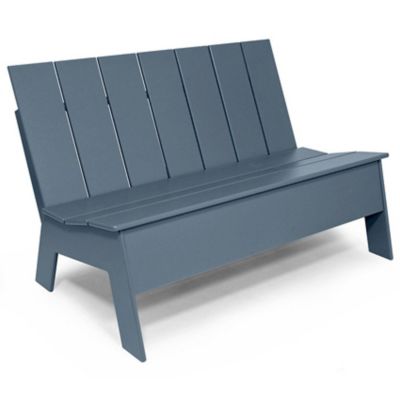 Picket Outdoor Low Back Double Chair