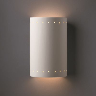 Cylinder Wall Sconce by Justice Design Group at