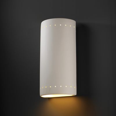 Cylinder Wall Sconce by Justice Design Group at