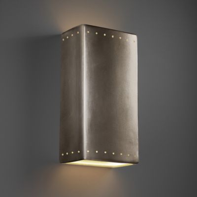 Rectangle Outdoor Wall Sconce by Justice Design Group at