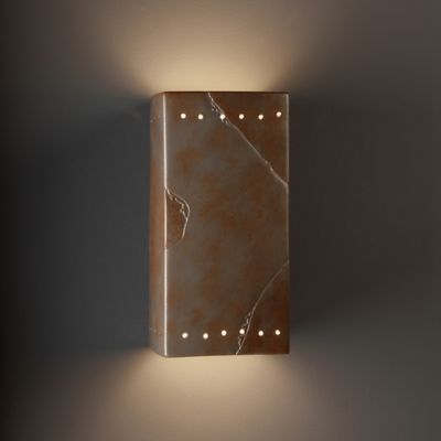 Rectangle Outdoor Wall Sconce by Justice Design Group at