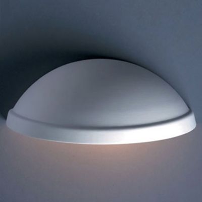 Rimmed Quarter Sphere Outdoor Wall Sconce