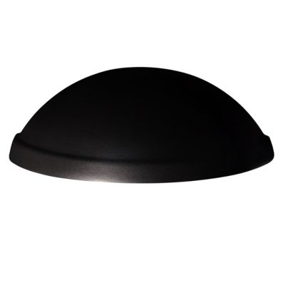 Rimmed Quarter Sphere Outdoor Wall Sconce