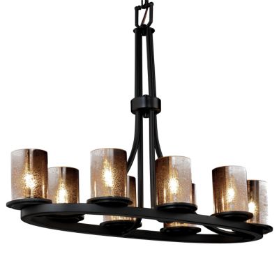 Fusion Dakota Oval Mercury Glass Ring Chandelier