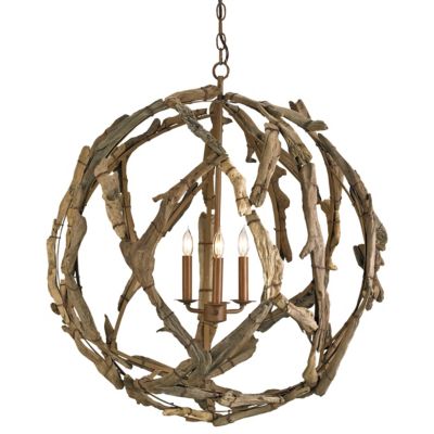 Driftwood Orb Chandelier