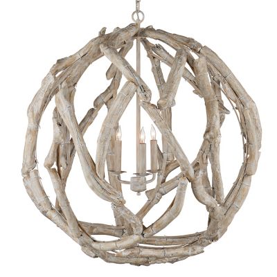 Driftwood Orb Chandelier