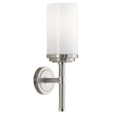 Halo Wall Sconce (Brushed Nickel w| Nickel|1 Light)-OPEN BOX