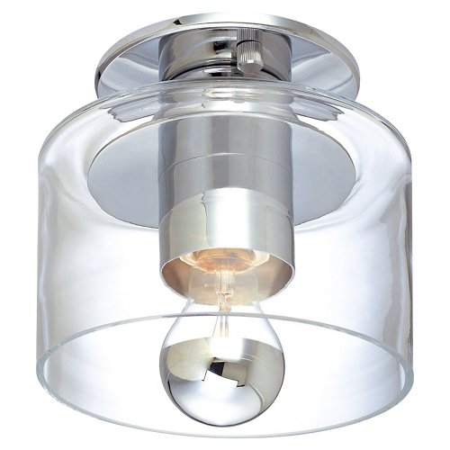 Transparence Surface Ceiling Light (Chrome/Clear) - OPEN BOX