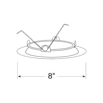 6Inch Albalite Trim by Juno at